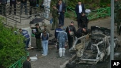 Место взрыва в Балашихе 25 апреля 2025 года