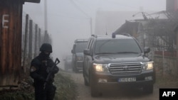 Policija u Sokolju, sarajevskom naselju u kojem je proveden dio akcije "Rez", 22. decembar 2015.