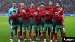 პორტუგალიის საფეხბურთო ნაკრები ისლანდიასთან ევროპის ჩემპიონატის შესარჩევი ეტაპის მატჩამდე. 19 ნოემბერი, 2023.