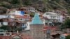 A view shows the St. George's Armenian church and historic buildings in Tbilisi