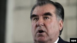 Tajik President Emomali Rahmon (file photo)