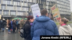 Blokada kružnog toka u Novom Sadu, 28. marta 2025.