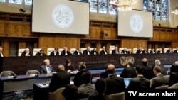 Izricanje presude u predmetu Hrvatske protiv Srbije 21. marta 2014.