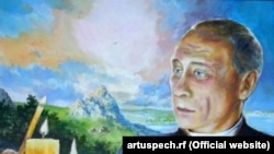 Портрет Владимира Путина на конкурсе самодеятельных художников