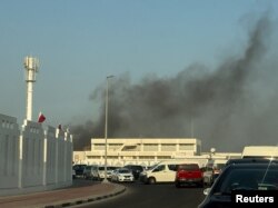 Dim u Dohi pošto je odjeknulo nekoliko eksplozija.