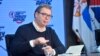 Predsednik Srbije Aleksandar Vučić na sednici predsedništva Srpske napredne stranke u Beogradu, 5. maj