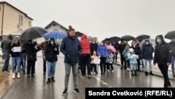 Protesti u Pasjanu, opština Parteš sa srpskom većinom kod Gnjilana.