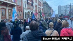 Okupljanje ispred Rektorata u Beogradu, 31. mart 2025.