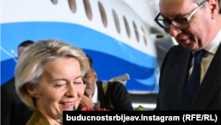 Aleksandar Vučić i Ursula fon der Lajen u Beogradu, Srbija, 14. oktobar 2025.