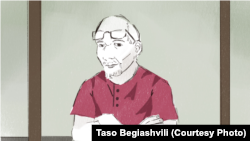 ზვიად რატიანს 4-დან 7 წლამდე პატიმრობა ემუქრება. ნახატი: ტასო ბეგიაშვილი