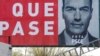 Predizborni plakat sa likom lidera Španske socijalističke radničke partije Pedra Sančeza