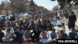 د ځوان ډاکټرانو سازمان احتجاج