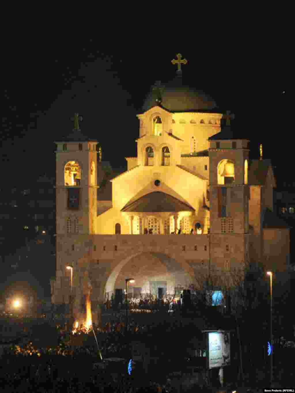 Hram Hristovog Vaskrsenja u Podgorici, 06.01.2011. Foto: Savo Prelević