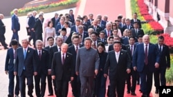 Путин, Си Цзиньпин и Ким Чен Ын во главе гостей парада