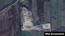 Сателитска снимка од депонијата во Струга.