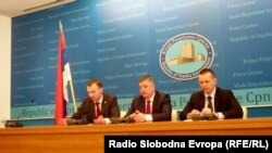 Šefovi policija RS i Moskve u Banjaluci, 5. april 2016.