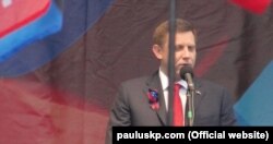 Ватажок угруповання «ДНР» Олександр Захарченко у Донецьку. 25 жовтня 2015 року (Фото з сайту: www.pauluskp.com)