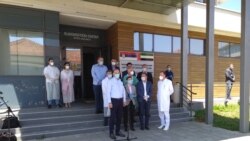 Ministar zdravlja Zlatibor Lončar tokom obraćanja u Novom Pazaru