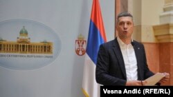 Dveri, čiji je lider Boško Obradović (na fotografiji, 18. novembar 2019.), su protiv ulaska Srbije u EU i NATO