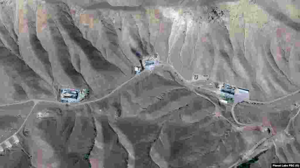 Satelitski snimci koje je objavio Planet Labs prikazuju zgrade na lokaciji u Tabrizu, na sjeverozapadu Irana, za koju se vjeruje da je dom raketa. Fotografija lijevo je snimljena 3. juna, a druga fotografija 16. juna.