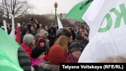 Акция в память о Борисе Немцове в Петербурге