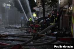 Последствия воздушного удара по Киеву. 10 июля, 2025