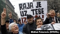 Protesti građana u Sarajevu nakon hapšenja Jovana Divjaka, mart 2011.