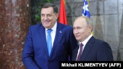Član Predsedništva BiH Milorad Dodik i predsednik Rusije Vladimir Putin u Beogradu, januar 2019.