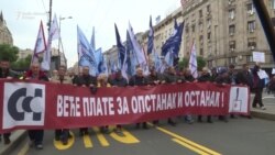 Prvomajski protest: 'Kako da živimo?' Prvomajski protest: 'Kako da živimo?'