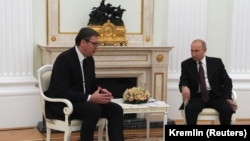 Predsednik Srbije Aleksandar Vučić i predsednik Rusije Vladimir Putin