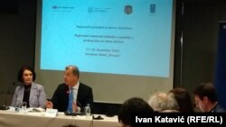 Gordana Tadić i Serge Brammertz na konferenciji u Sarajevu