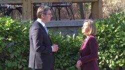 Mogerini i Vučić u miru vile 'Mir'