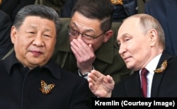 Си Цзыньпин с Владимиром Путиным, 9 мая 2025 года, Москва