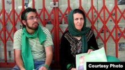 Parvin Fahimi (right) with her son Iran Sohrab Arabi, who was killed during post-election unrest in Tehran in 2009.