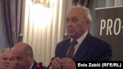 Slavko Goldstein na promociji knjige "Tito" u Zagrebu u junu 2015.