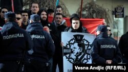 Protest ekstremnih desničara u Beogradu 2016. godine (foto arhiva)