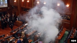 Suzavac u Skupštini Kosova bio je jedan od načina borbe opozicije protiv ratifikacije Sporazuma o demarkaciji