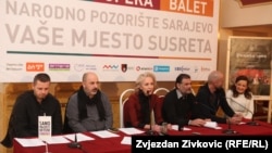 Sa konferencije za novinare Narodnog pozorišta Sarajevo, foto: Zvjezdan Živković