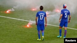 Sa utakmice Hrvatska - Češka u Sen Deniju u petak, 17. jun 2016. 