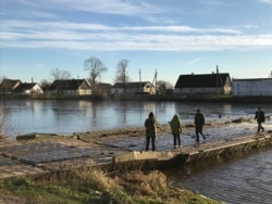 Аварийный мост в Мысовке