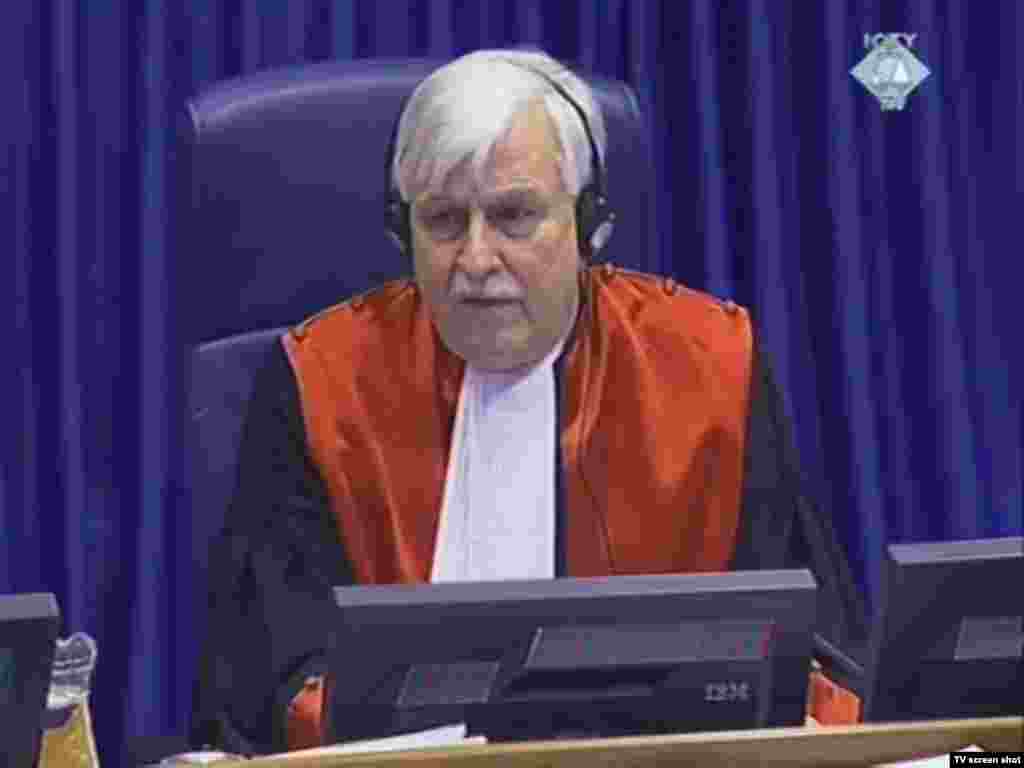 Haški sudac Alphons Orie, 15.04.2011.