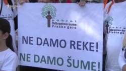 Protest u Beogradu 'Ne za MHE' Protest u Beogradu 'Ne za MHE'