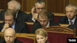 Юлія Тимошенко разом з усіма членами уряду була присутньою на пленарному засіданні Верховної Ради України, 13 січня 2008 р.