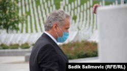 Johann Sattler, šef delegacije Evropske unije u BiH prilikom otvaranja Arhiva Memorijalnog centra u Potočarima pored Srebrenice.