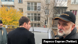 Затримання судді Валерія Чорнобука (праворуч), 5 листопада 2018 року