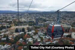 რუსთაველის გამზირისა და მთაწმინდის დამაკავშირებელი საბაგირო. 18 ოქტომბერი, 2024 წელი