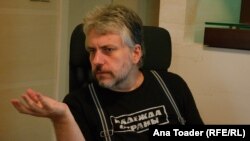 "Mnogo mojih kolega i prijatelja ostaje ovde." Na slici: Vladimir Volohonski u ranijem razgovoru sa novinarima RSE, 3. avgust 2022.