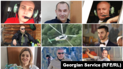 29 ივლისს ვერტმფრენის ჩამოვარდნის დროს დაღუპული ეკიპაჟის წევრები, ექიმები და მაშველები