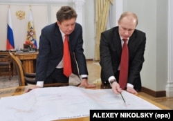 Планы газовой экспансии? Владимиир Путин и Алексей Миллер