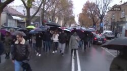 Protestna blokada puteva i na jugu Srbije Protestna blokada puteva i na jugu Srbije